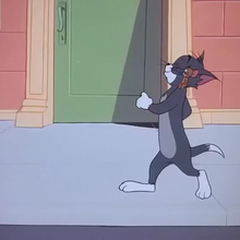 walking tom and jerry Blank Meme Template
