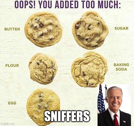 Oops, You Added Too Much | SNIFFERS | image tagged in oops you added too much | made w/ Imgflip meme maker