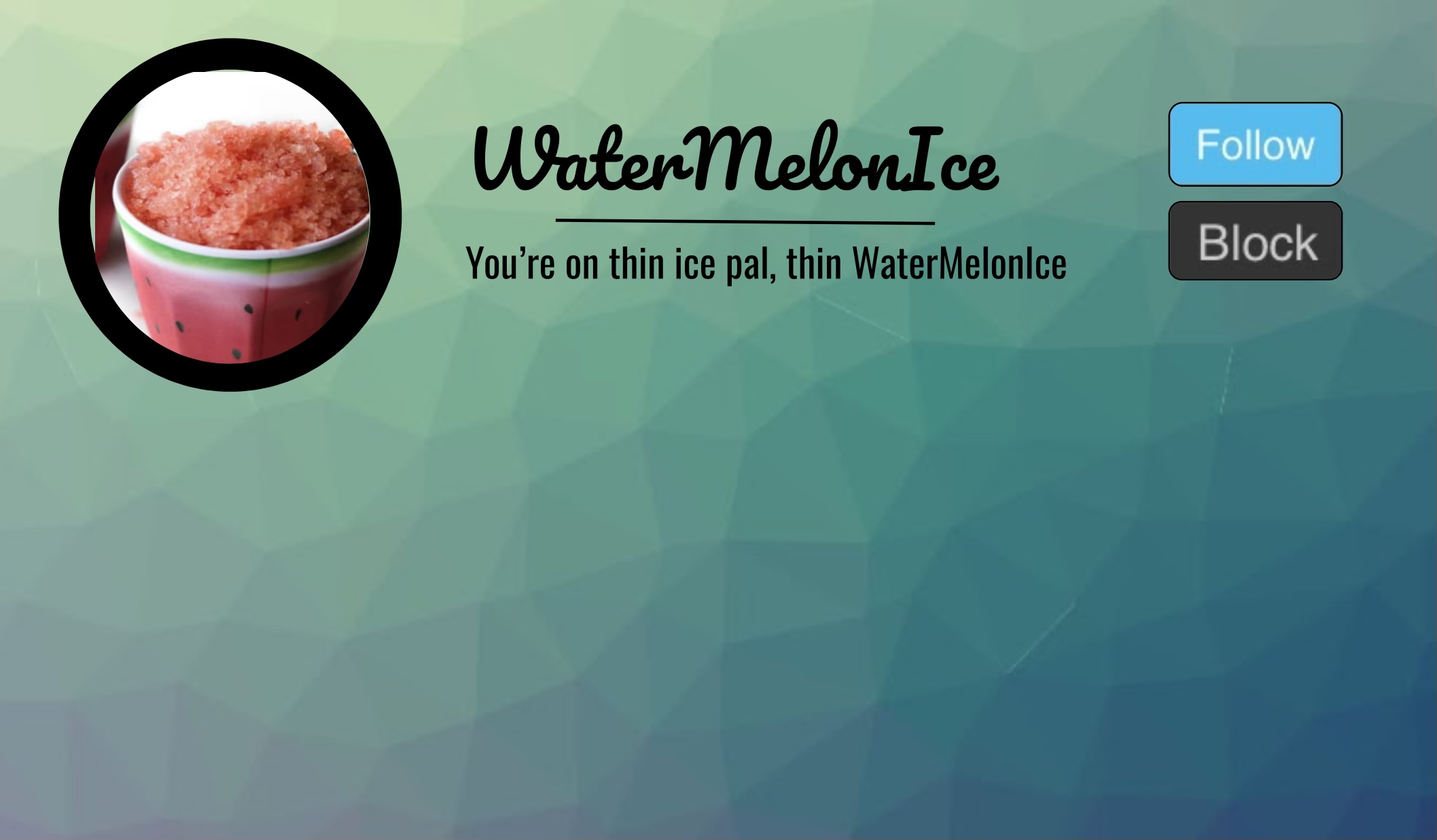 WaterMelonIce Announcement Blank Meme Template