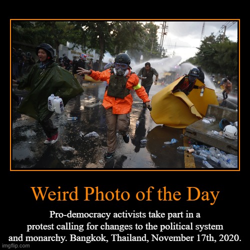 Bangkok, Thailand | image tagged in demotivationals,thailand,protest,riots,photo of the day,weird photo of the day | made w/ Imgflip demotivational maker