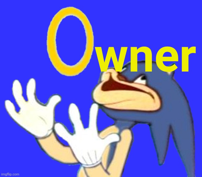 Sanic sticker | wner | image tagged in sanic sticker | made w/ Imgflip meme maker