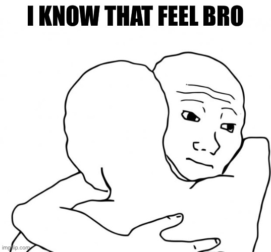 I Know That Feel Bro Meme | I KNOW THAT FEEL BRO | image tagged in memes,i know that feel bro | made w/ Imgflip meme maker