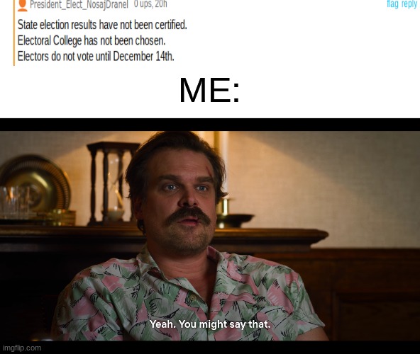 hopper | ME: | image tagged in hopper | made w/ Imgflip meme maker