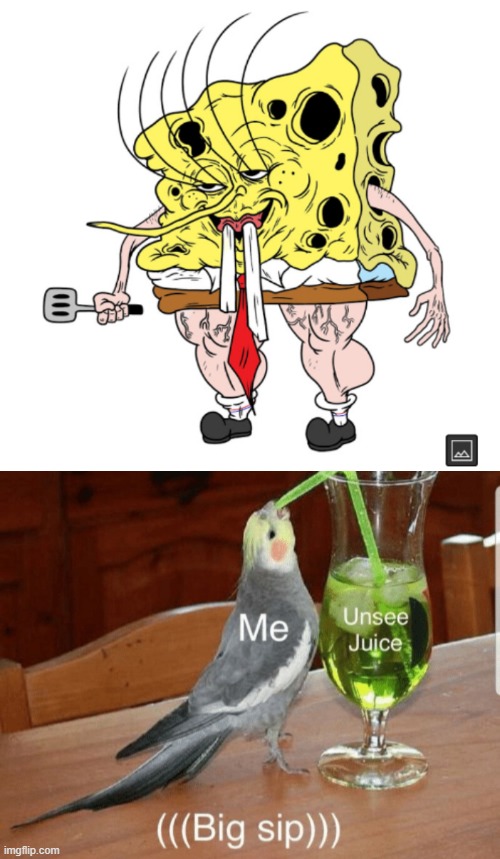 image tagged in sponge nasty,unsee juice | made w/ Imgflip meme maker