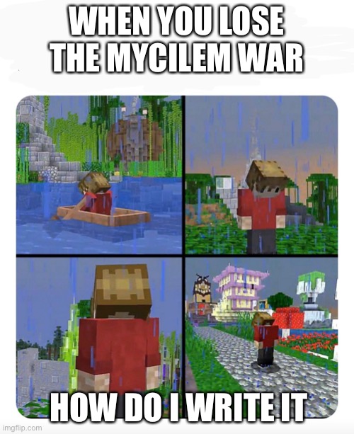 Sad Grian | WHEN YOU LOSE THE MYCILEM WAR; HOW DO I WRITE IT | image tagged in sad grian | made w/ Imgflip meme maker