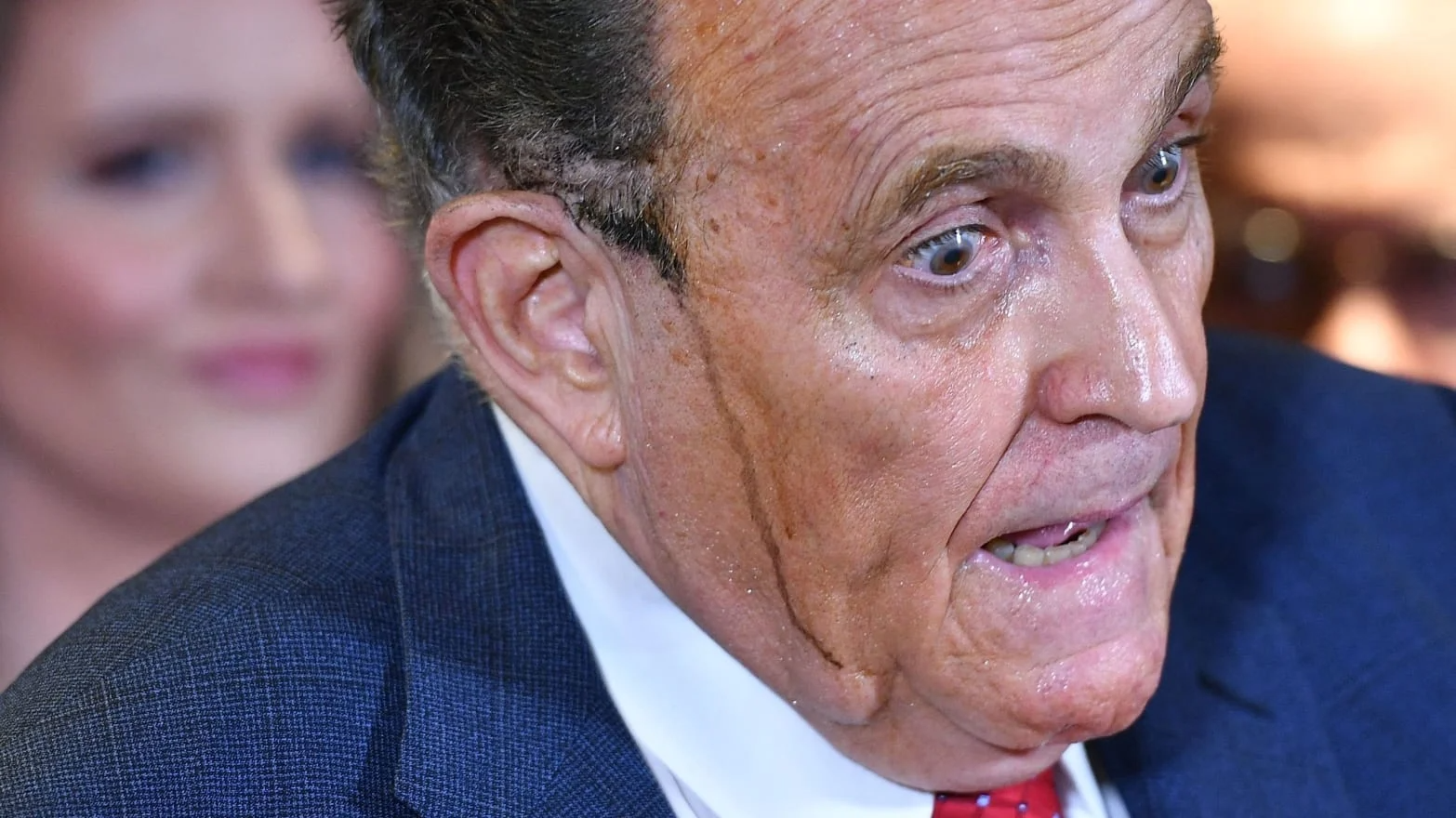 Rudy Giuliani Hair Dye Blank Meme Template