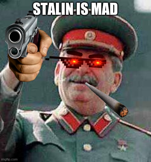 Stalin says | STALIN IS MAD | image tagged in stalin says | made w/ Imgflip meme maker