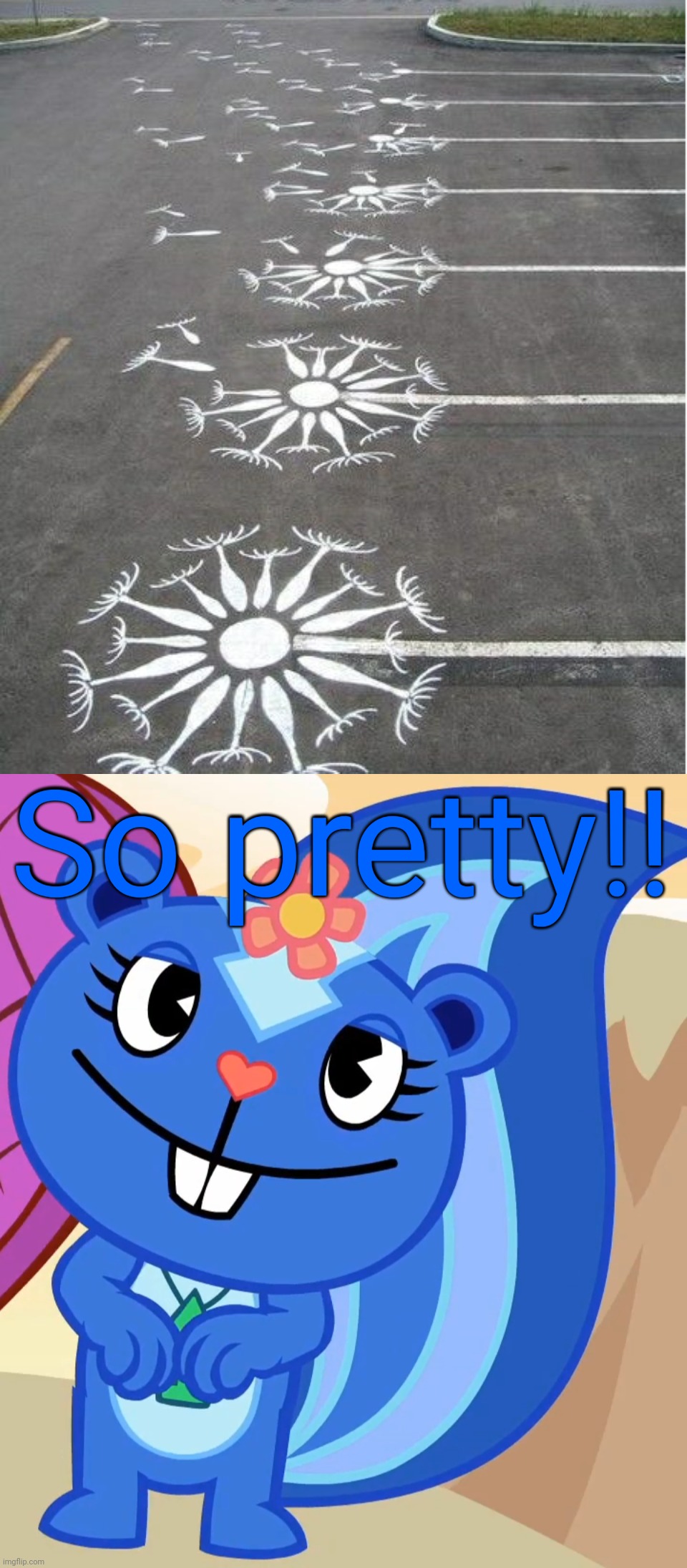 Nailed that piece of art!! | So pretty!! | image tagged in swooned petunia htf,flowers,memes,nailed it,funny,you had one job | made w/ Imgflip meme maker