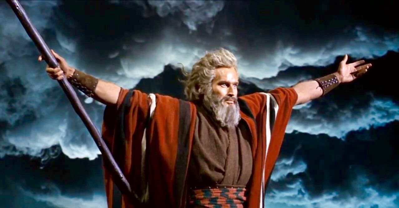 Moses, his arms open Blank Meme Template