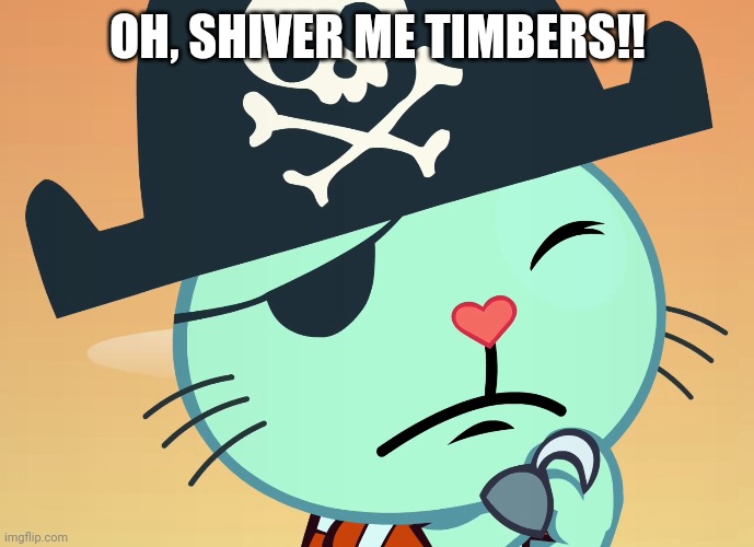 Scared Russell (HTF) | OH, SHIVER ME TIMBERS!! | image tagged in scared russell htf | made w/ Imgflip meme maker