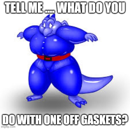 Tight Belt | TELL ME .... WHAT DO YOU; DO WITH ONE OFF GASKETS? | image tagged in funny,cartoon | made w/ Imgflip meme maker