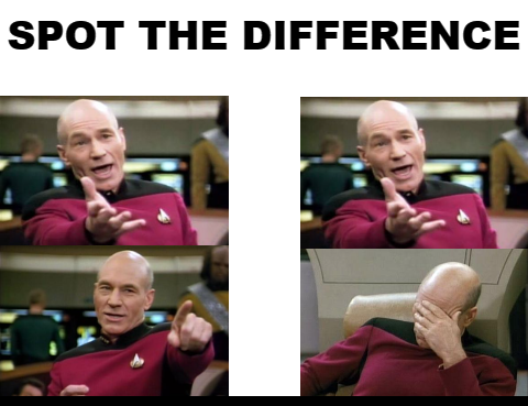 Spot the Difference Blank Meme Template