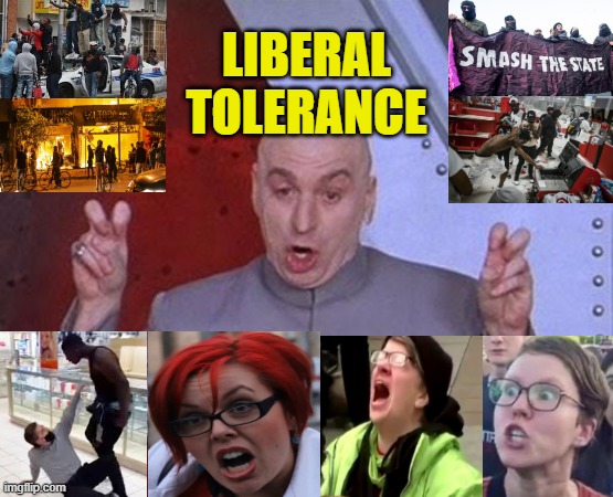 Images of REAL liberal "tolerance" | LIBERAL TOLERANCE | image tagged in memes,liberal hypocrisy,liberal tolerance,antifa,blm,liberal terrorism | made w/ Imgflip meme maker