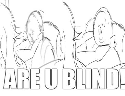 High Quality ARE YOU BLIND Blank Meme Template