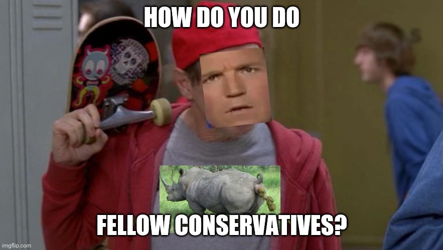 how do you do fellow kids | HOW DO YOU DO; FELLOW CONSERVATIVES? | image tagged in how do you do fellow kids | made w/ Imgflip meme maker