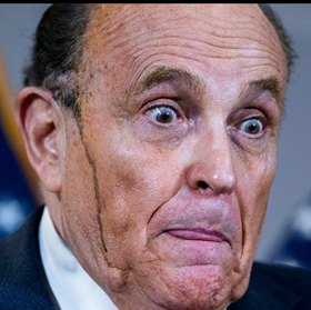 High Quality Rudy Giuliani Hair Dye Blank Meme Template