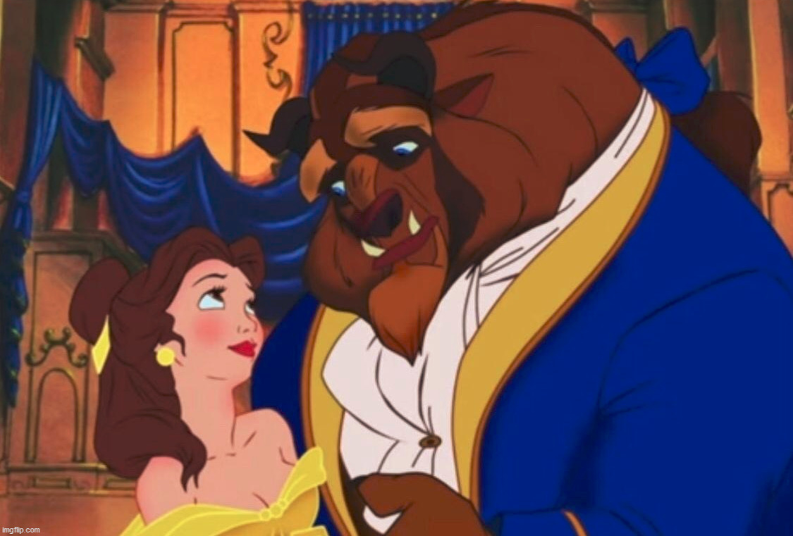 High Quality Beauty and the Beast Blank Meme Template
