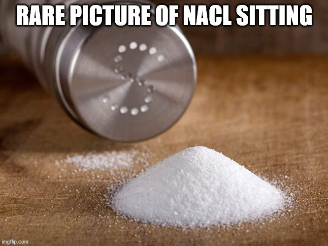 Nate Chloride | RARE PICTURE OF NACL SITTING | image tagged in nate chloride | made w/ Imgflip meme maker