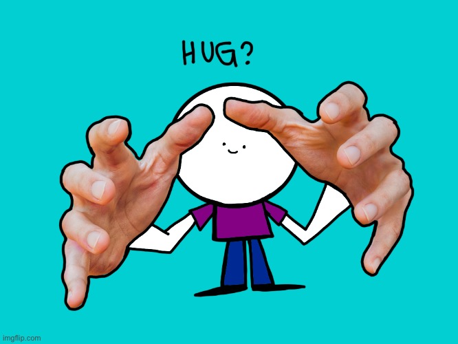 hug? | image tagged in hug | made w/ Imgflip meme maker