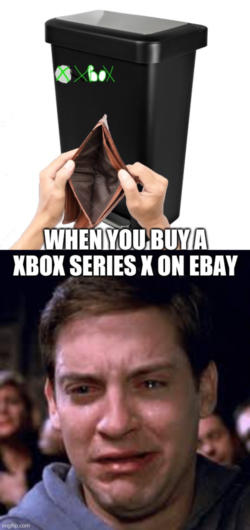 THis took me a long time to make this | WHEN YOU BUY A XBOX SERIES X ON EBAY | image tagged in funny | made w/ Imgflip meme maker