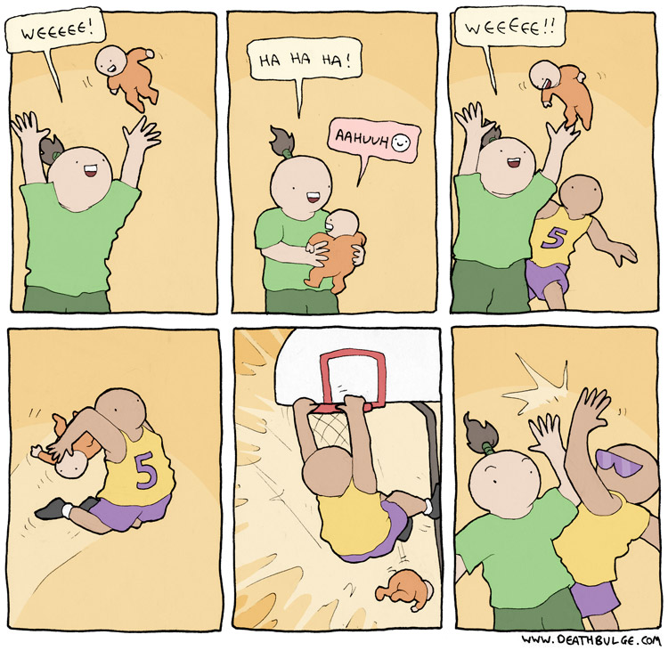 Basketball Baby Yeeter Blank Meme Template