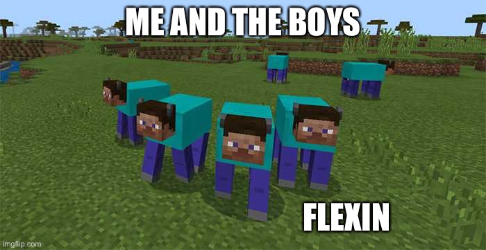 me and the boys | ME AND THE BOYS; FLEXIN | image tagged in me and the boys | made w/ Imgflip meme maker