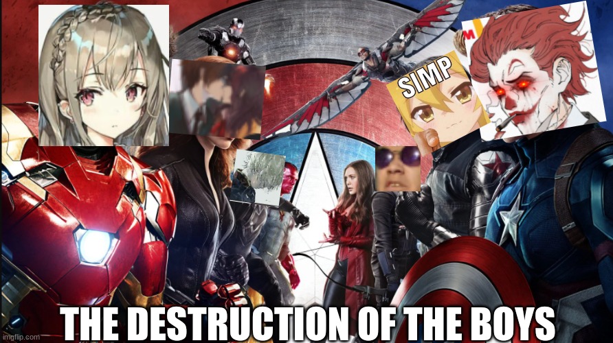 the war | THE DESTRUCTION OF THE BOYS | image tagged in captain america civil war | made w/ Imgflip meme maker