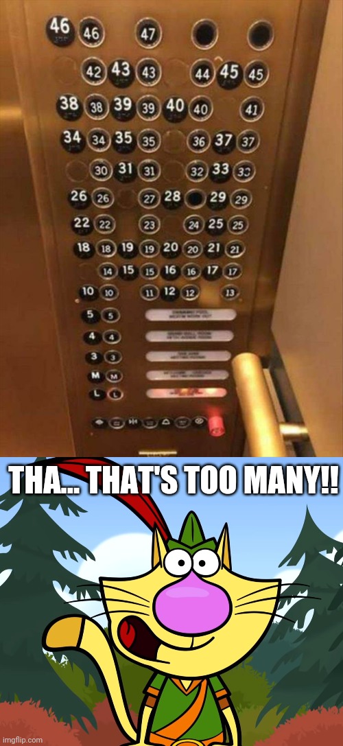 They got mixed up in places!! | THA... THAT'S TOO MANY!! | image tagged in no way nature cat,funny,memes,you had one job,task failed successfully | made w/ Imgflip meme maker