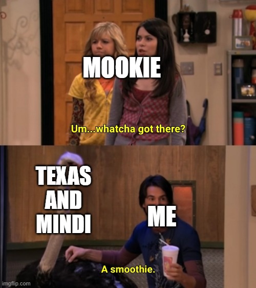 Whatcha Got There? | MOOKIE TEXAS
AND
MINDI ME | image tagged in whatcha got there | made w/ Imgflip meme maker