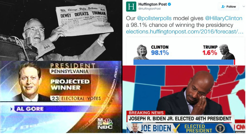 High Quality Media calls the election Blank Meme Template