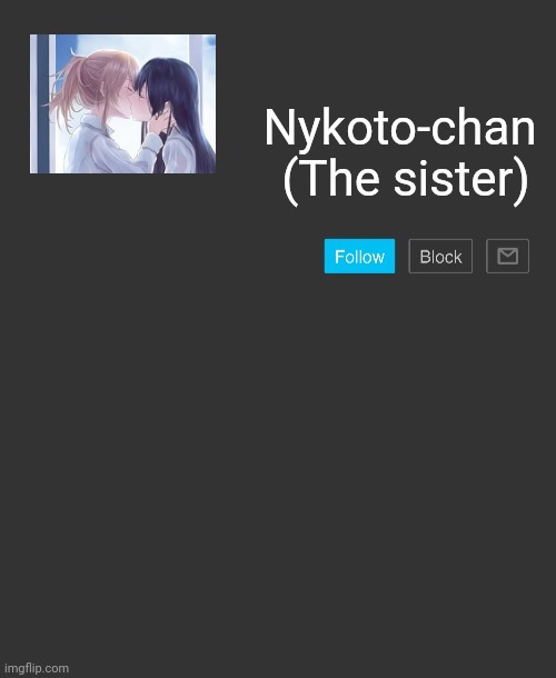 Nykoto's announcement template Blank Meme Template