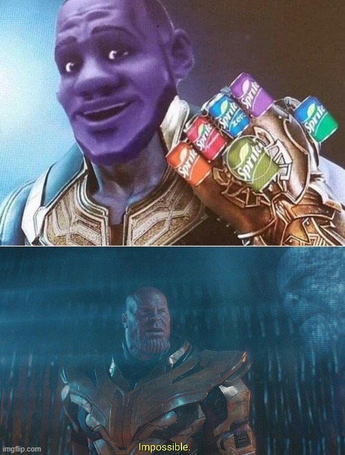 Sprite Cranberry | image tagged in thanos | made w/ Imgflip meme maker