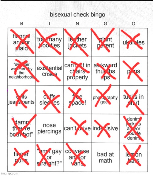 lolz | image tagged in bi bingo | made w/ Imgflip meme maker