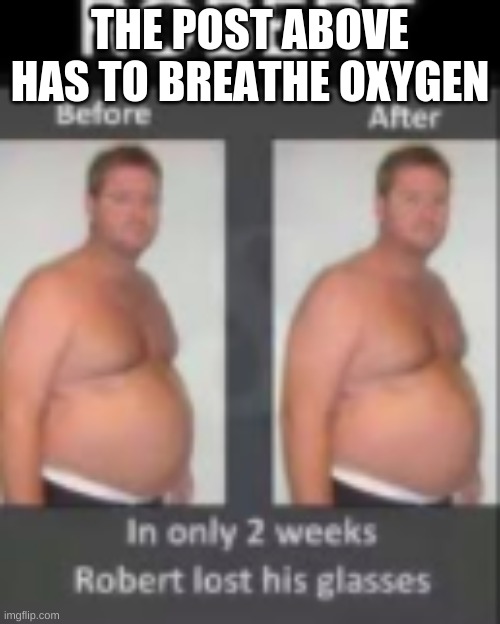 idk lol | THE POST ABOVE HAS TO BREATHE OXYGEN | made w/ Imgflip meme maker