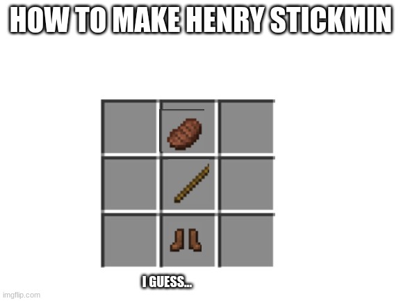 THIS IS SO BAD | HOW TO MAKE HENRY STICKMIN; I GUESS... | image tagged in blank white template | made w/ Imgflip meme maker