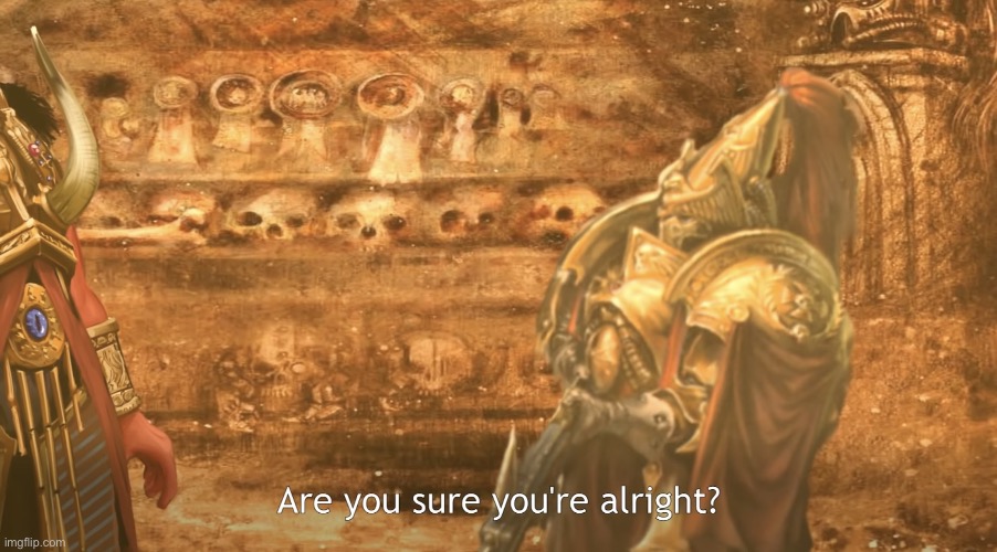 Are you sure you’re alright? | image tagged in are you sure you re alright | made w/ Imgflip meme maker