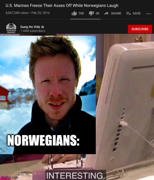 R.I.P | NORWEGIANS: | image tagged in icarly interesting | made w/ Imgflip meme maker