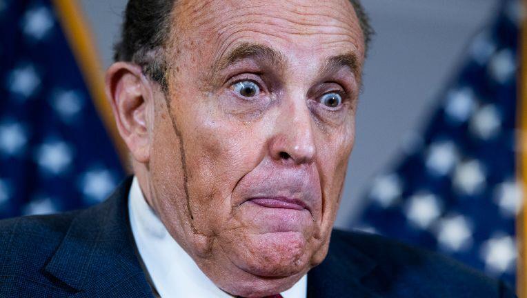 High Quality Rudy Giuliani cheaping out on the hair dye Blank Meme Template