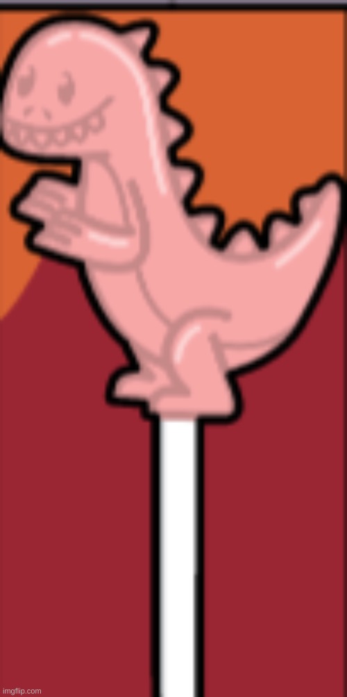 Dinopop (Why does this remind me of the popsicle George ate from Peppa Pig?) | made w/ Imgflip meme maker