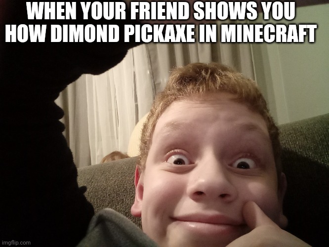 I agree | WHEN YOUR FRIEND SHOWS YOU HOW DIMOND PICKAXE IN MINECRAFT | image tagged in don't care dude | made w/ Imgflip meme maker