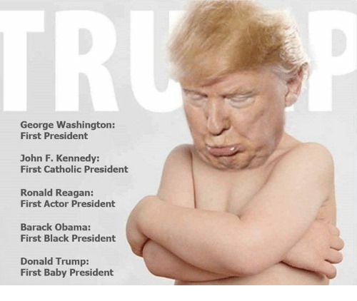 First Baby President Blank Meme Template
