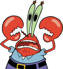 Scared Mr Crabs Blank Meme Template