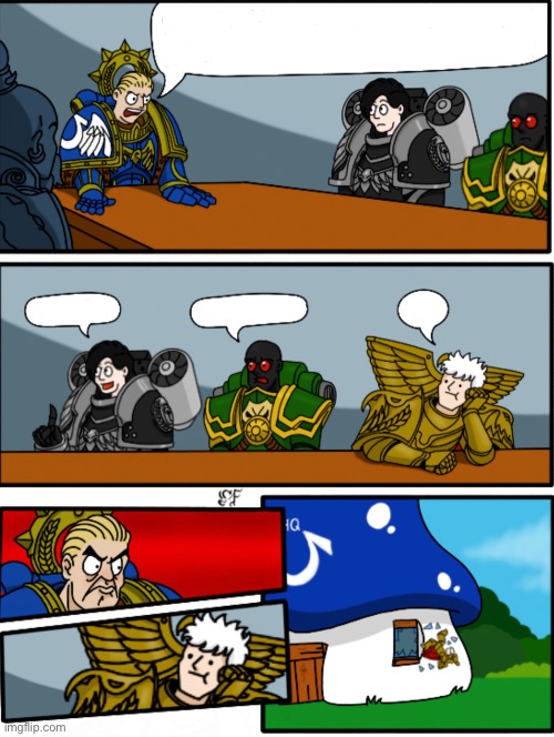 Boardroom suggestions meeting (40k) | image tagged in boardroom suggestions meeting 40k | made w/ Imgflip meme maker