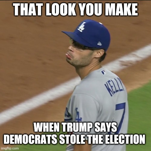 THAT LOOK YOU MAKE; WHEN TRUMP SAYS DEMOCRATS STOLE THE ELECTION | image tagged in donald trump,democrats | made w/ Imgflip meme maker