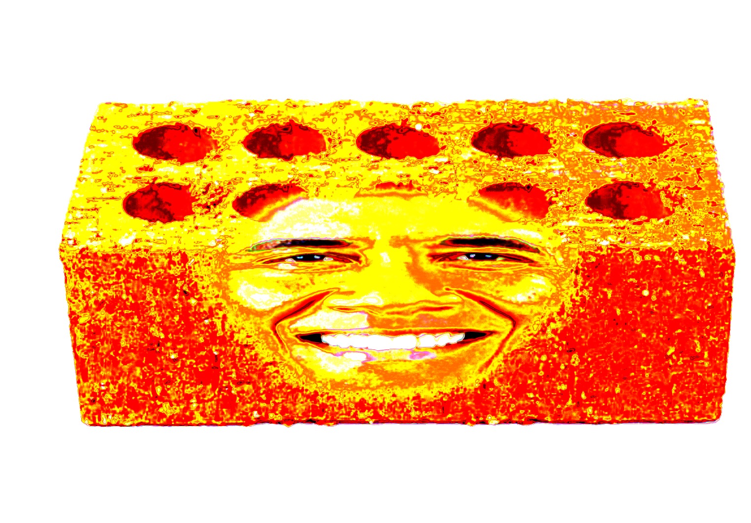 High Quality Crunchy Obama brick Blank Meme Template