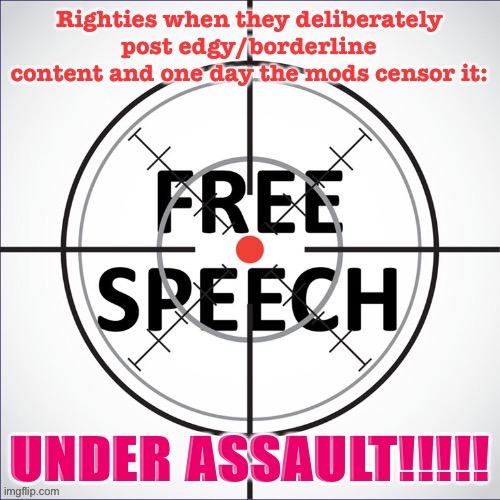 Muh free speech!!! | image tagged in free speech,freedom of the press,freedom of speech | made w/ Imgflip meme maker