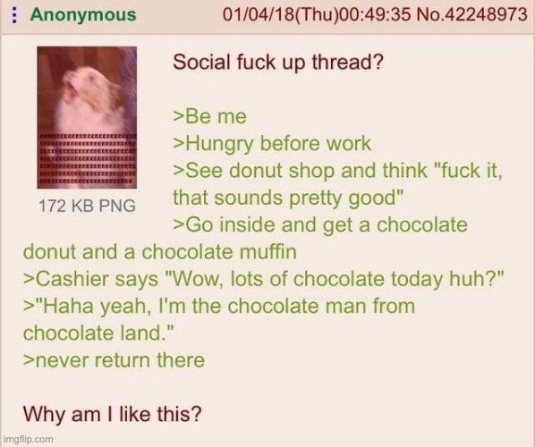 Anon is chocolate god | made w/ Imgflip meme maker