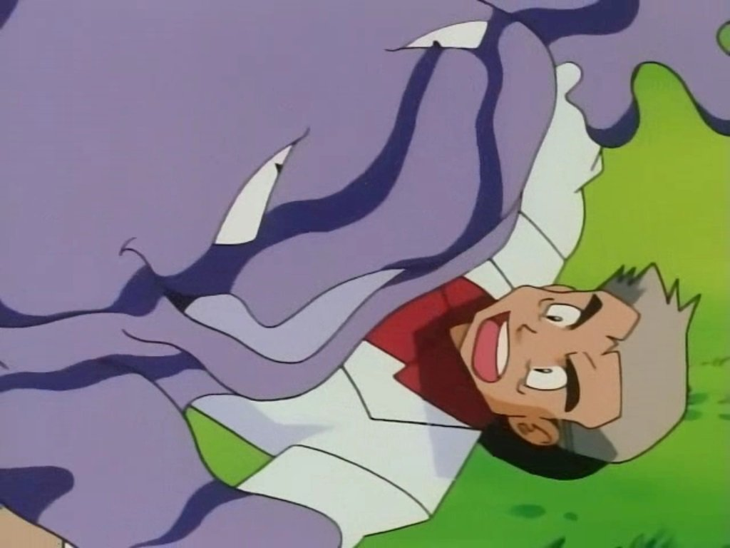 Prof. Oak and Muk Blank Meme Template