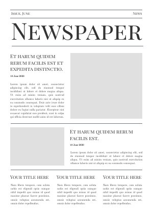 Newspaper Blank Meme Template