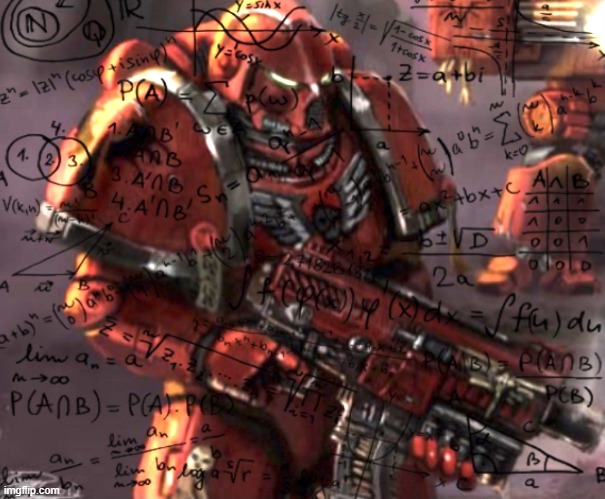 Blood Angel thinking | image tagged in blood angel thinking | made w/ Imgflip meme maker